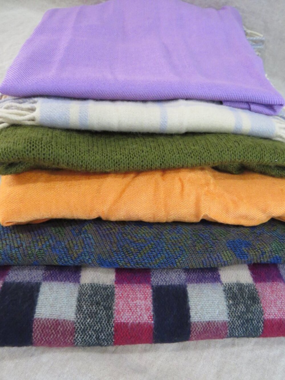 Lot of 6 Scarf Bundle - Christian Dior, Echo, Banana Republic, Scotland,Pashmina